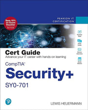 CompTIA Security+ SY0-701 Cert Guide by Lewis Heuermann book cover