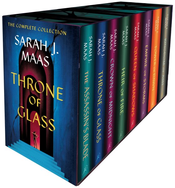 Throne of Glass Box Set (8 books) by Sarah J. Maas book cover - The Sequoia Books