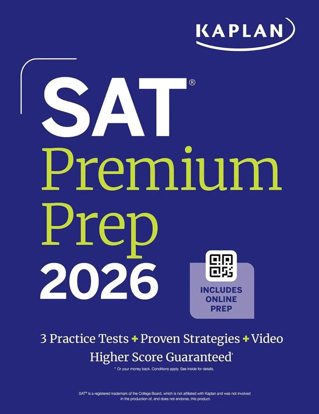 SAT Premium Prep 2026 by Kaplan book cover - The Sequoia Books