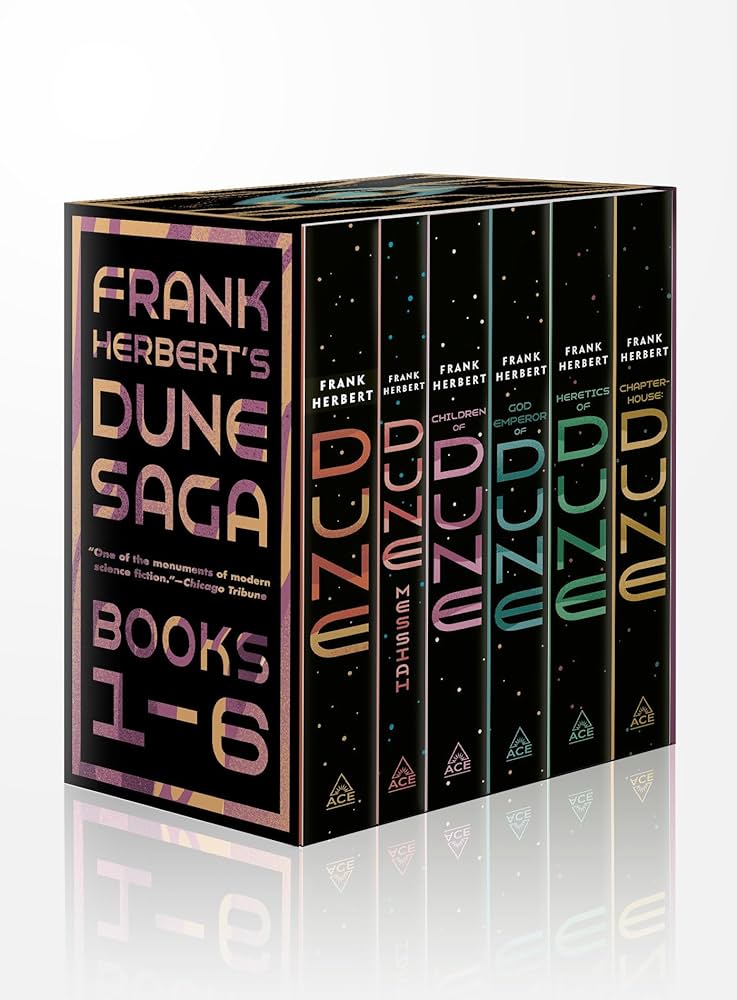 Dune Saga 6-Book Box Set by Frank Herbert book cover - The Sequoia Books