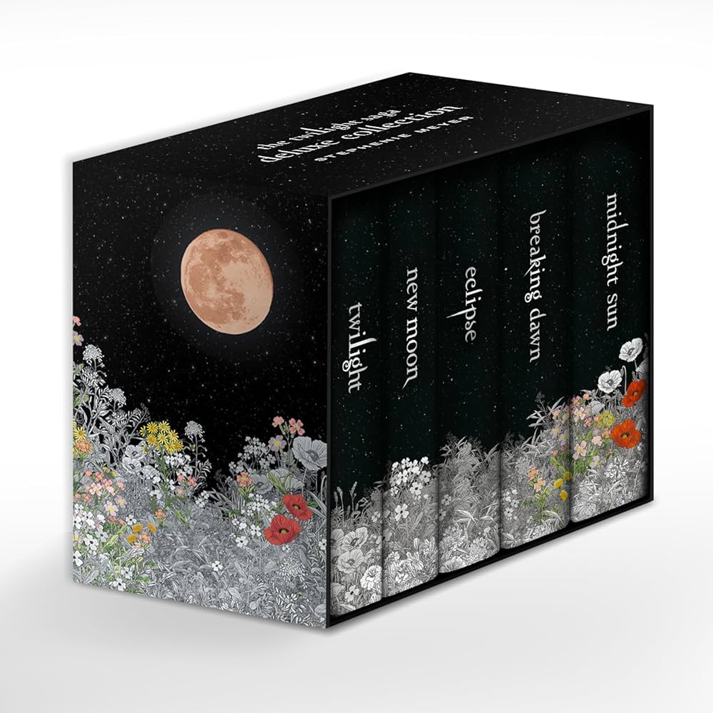 Twilight Saga Deluxe Hardcover by Stephenie Meyer book cover - The Sequoia Books