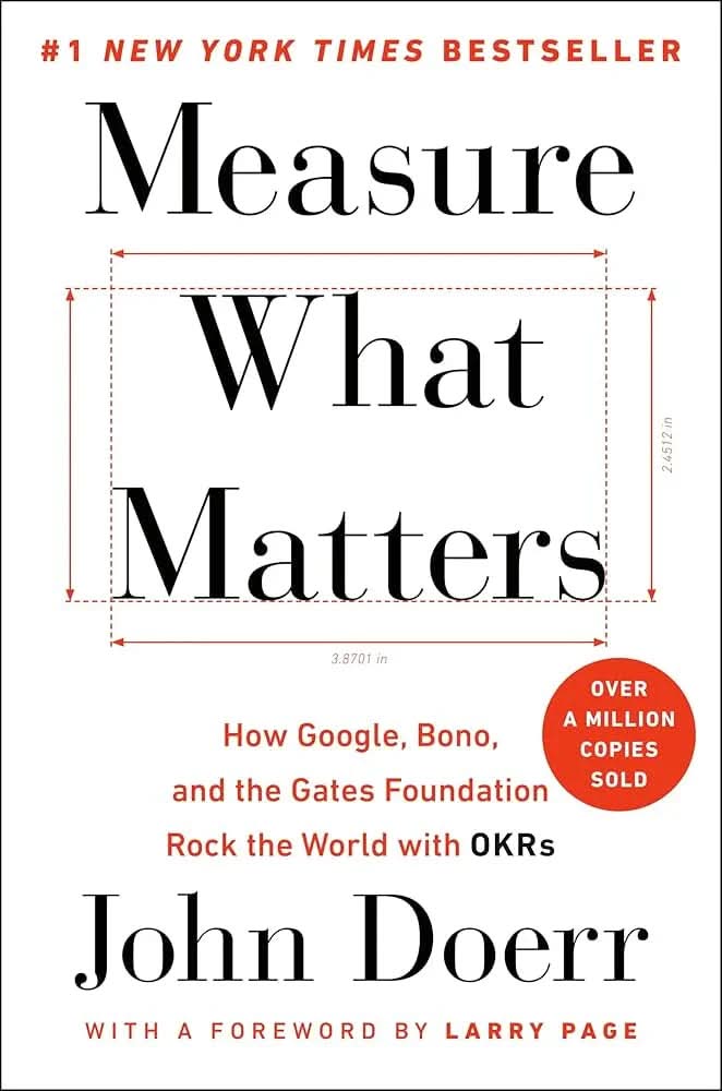 Measure What Matters by John Doerr Hardcover book cover - The Sequoia Books