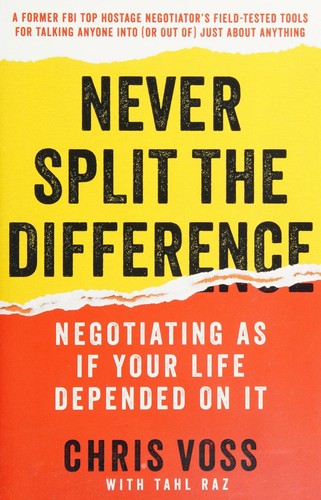 Never Split the Difference by Chris Voss book cover