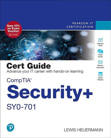 CompTIA Security+ SY0-701 Cert Guide by Lewis Heuermann book cover