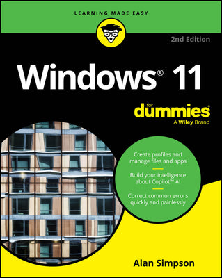 Windows 11 For Dummies 2nd Edition by Alan Simpson book cover
