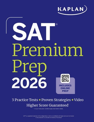 SAT Premium Prep 2026 Kaplan book cover