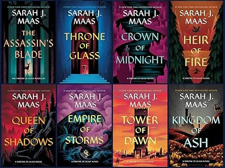 Throne of Glass Paperback Box Set by Sarah J. Maas book cover