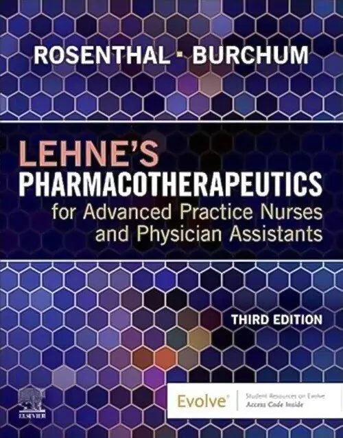 Lehne's Pharmacotherapeutics for Advanced Practice Nurses, 3rd Edition book cover - The Sequoia Books