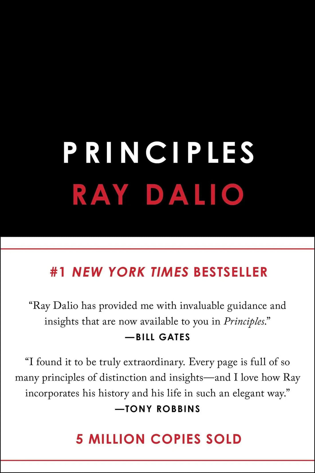 Principles by Ray Dalio Hardcover book cover - The Sequoia Books