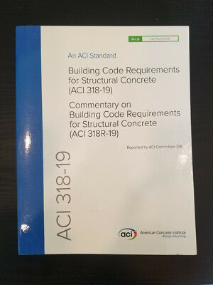 ACI CODE-318-19(22) Concrete Building Code and Commentary book cover - The Sequoia Books