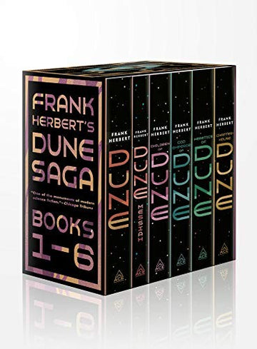 Dune Saga 6-Book Box Set by Frank Herbert book cover
